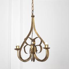 20th Century Spanish Gilt Metal Chandelier - 3640379