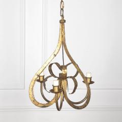 20th Century Spanish Gilt Metal Chandelier - 3640384