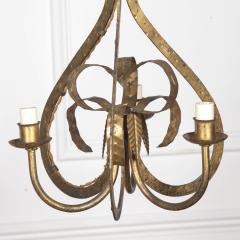 20th Century Spanish Gilt Metal Chandelier - 3640390