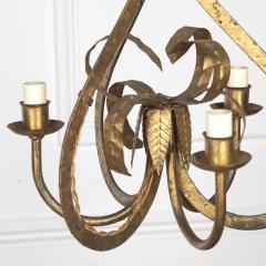 20th Century Spanish Gilt Metal Chandelier - 3640440