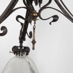 20th Century Three Branch Iron Ceiling Light - 3640527