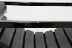 20th Century Transat Chair Design Eileen Gray 1927 Black Leather FR ca 1975 - 4644399