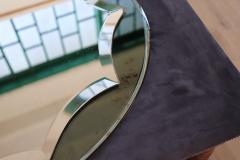 20th Century Vintage Italian Two Colors Oval Wall Mirror - 3525394