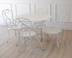20th Century Wrought Iron Garden Furniture Set - 4821331