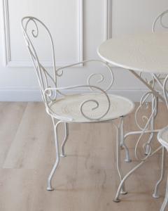 20th Century Wrought Iron Garden Furniture Set - 4821333