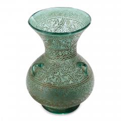 20th century Mamluk style gilded glass mosque lamp - 4354263
