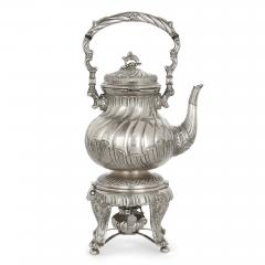 20th century Spanish silver Rococo style tea and coffee service - 1924911