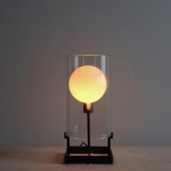 20th century glass and bronze lamp Italy - 4116094
