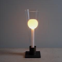 20th century glass and bronze lamp Italy - 4116099