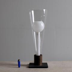 20th century glass and bronze lamp Italy - 4116100