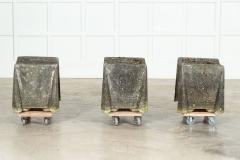 20thC Draped Cast Stone Stools Side Tables - 3676178