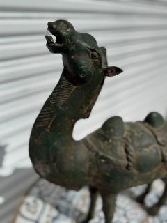 21 Vintage Patinated Bronze Camel Sculpture - 4406888