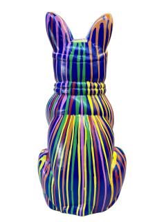 21st Century Contemporary Bulldog Sculpture Pop Art Style Handpainted 2026 - 4565317