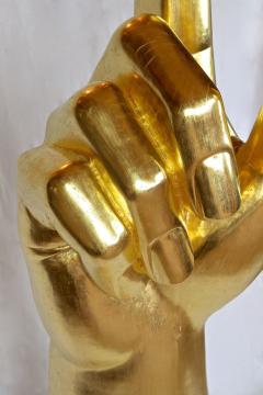 21st Century Contemporary Gigantic Hand Sculpture Goldleaf Plated AT 2021 - 4412970