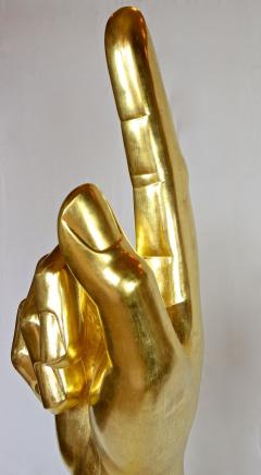 21st Century Contemporary Gigantic Hand Sculpture Goldleaf Plated AT 2021 - 4412971