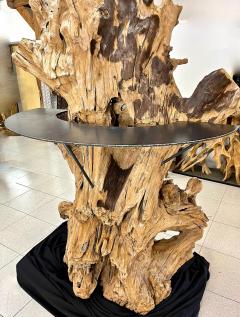 21st Century Gigantic Organic Modern Teak Root Stand Up Bar IDN 2023 - 4624166
