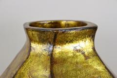 21st Century Gilt Contemporary Floor Vase Organic Modern Style New Italy - 4753697