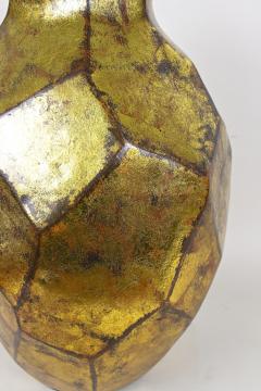 21st Century Gilt Contemporary Floor Vase Organic Modern Style New Italy - 4753708