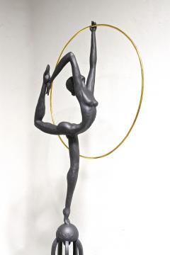 21st Century Metal Sculpture Dance Of The Elements Art Deco Style AT 2020 - 4496110