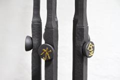 21st Century Metal Sculpture Dance Of The Elements Art Deco Style AT 2020 - 4496113