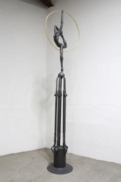 21st Century Metal Sculpture Dance Of The Elements Art Deco Style AT 2020 - 4496119