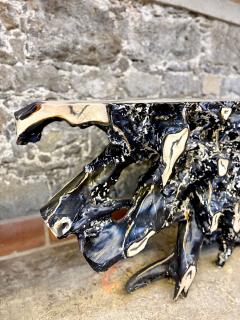 21st Century Teak Root Console Table Modern Organic Handpainted IDN 2025 - 4686059