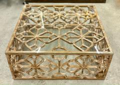 21th Century Wooden Honeycomb Coffee Table Couch Table Java 2025 - 4455657