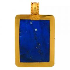 22K Gold Lapis Lazuli Ancient Egyptian Faience Figurine - 4054166