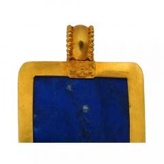 22K Gold Lapis Lazuli Ancient Egyptian Faience Figurine - 4054167