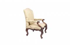 2410 Pair Of Carved Mahogany Armchairs - 2477305