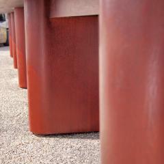 24FT Modern Granite And Mahogany Conference Table - 2634187