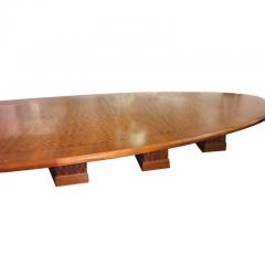 24ft Mid Century Large Burled Conference Table - 2630575