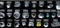 25 Glass Reproductions of Historical Diamonds Leather Pad Case Sothebys Prov  - 4212397