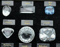 25 Glass Reproductions of Historical Diamonds Leather Pad Case Sothebys Prov  - 4212399