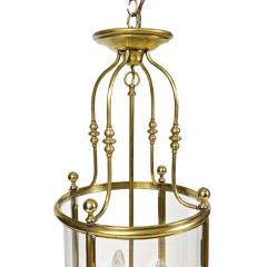 2512 19th Century Georgian Style Brass Cylindrical Lantern - 2499172