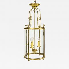 2512 19th Century Georgian Style Brass Cylindrical Lantern - 2499449