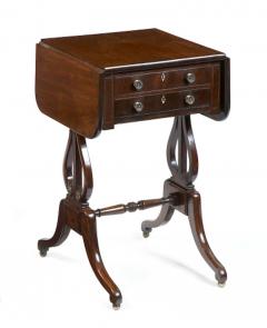 2517 19th Century Mahogany Drop Leaf End Table - 2497618