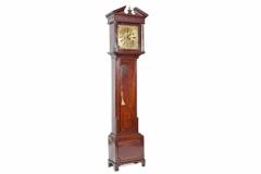 2640 Irish George III Mahogany and Brass Long Case Clock - 2487514