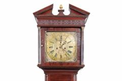 2640 Irish George III Mahogany and Brass Long Case Clock - 2487516