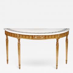 2668 Late 18th Century Gilt Console Table and Marble Top - 2499002