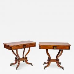 2683 Pair of Early 19th Century Regency Card Tables - 2496222