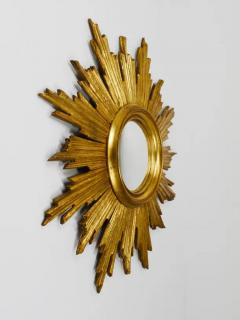 27 French Convex Gilt Wood Sunburst Starburst Wall Mirror France 1950s - 4068000