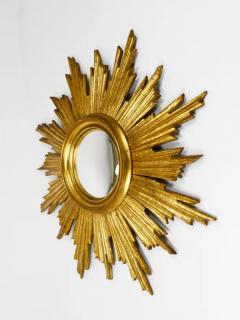 27 French Convex Gilt Wood Sunburst Starburst Wall Mirror France 1950s - 4068002