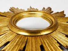 27 French Convex Gilt Wood Sunburst Starburst Wall Mirror France 1950s - 4068061