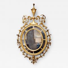 2803 18th Century Adam Style Gilt Oval Mirror - 2499435