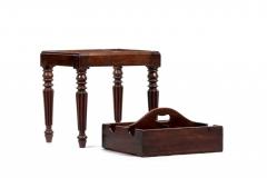 2966 18th Century Georgian Mahogany Bottle Holder on Stand - 2493224