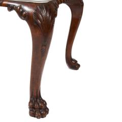 2982 George III Carved Walnut Stool with Upholstered Seat - 2478507