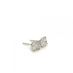 3 02 Carat Total Lab Grown Diamond Stud Earrings - 3601655