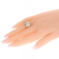 3 CTW DIAMOND BAGUETTE AND ROUND DIAMOND BOMBE COCKTAIL RING - 2271323