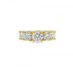 3 Carat TW 18K Yellow Gold Multi Stone Lab Grown Diamond Band Ring - 3556777